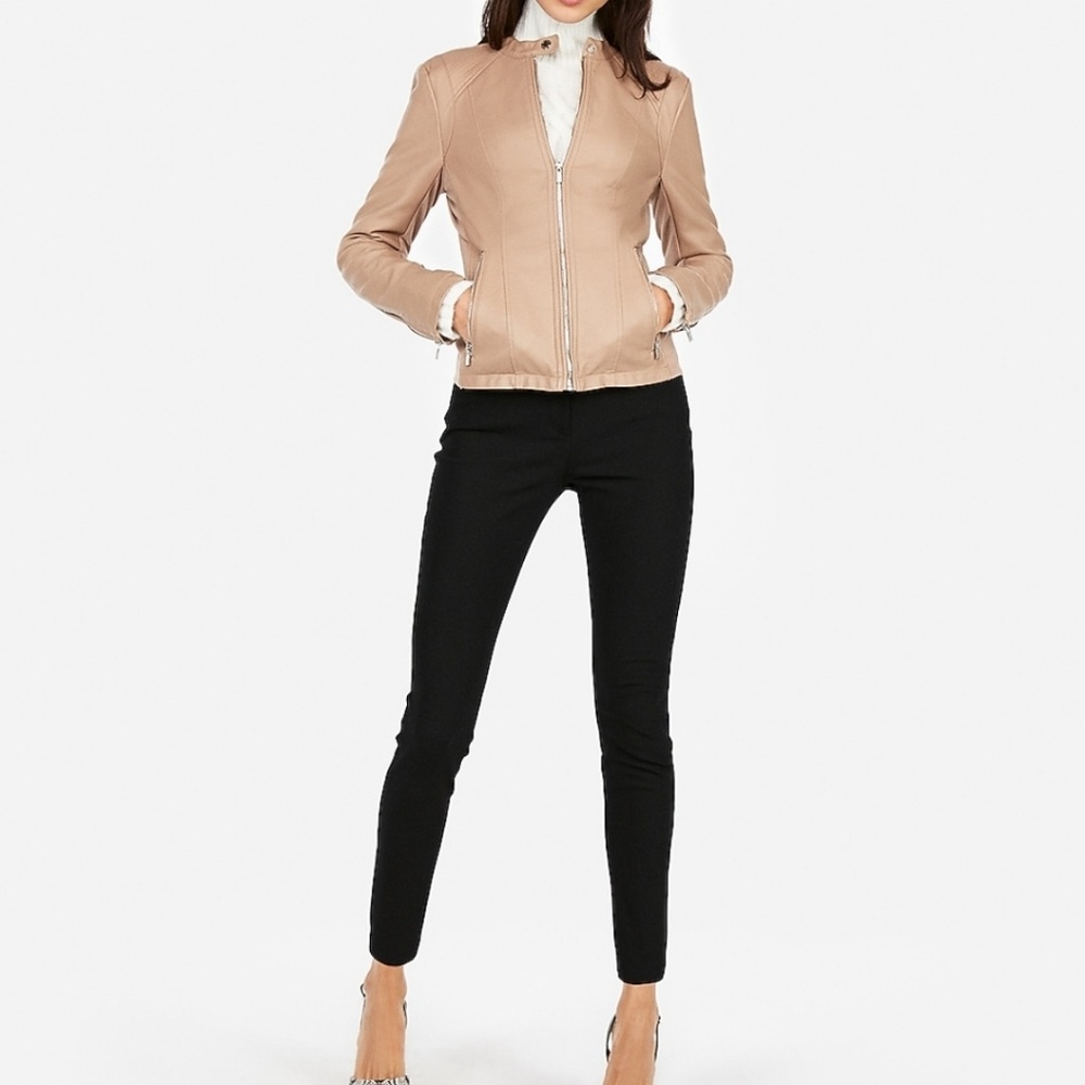 EXPRESS (Minus the) Leather Double Peplum Jacket
